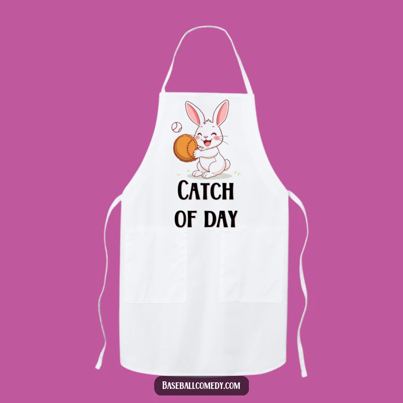 Funny Rabbit Catcher Apron: Cook Up Fun with a Big Mitt - Kitchen Gift!