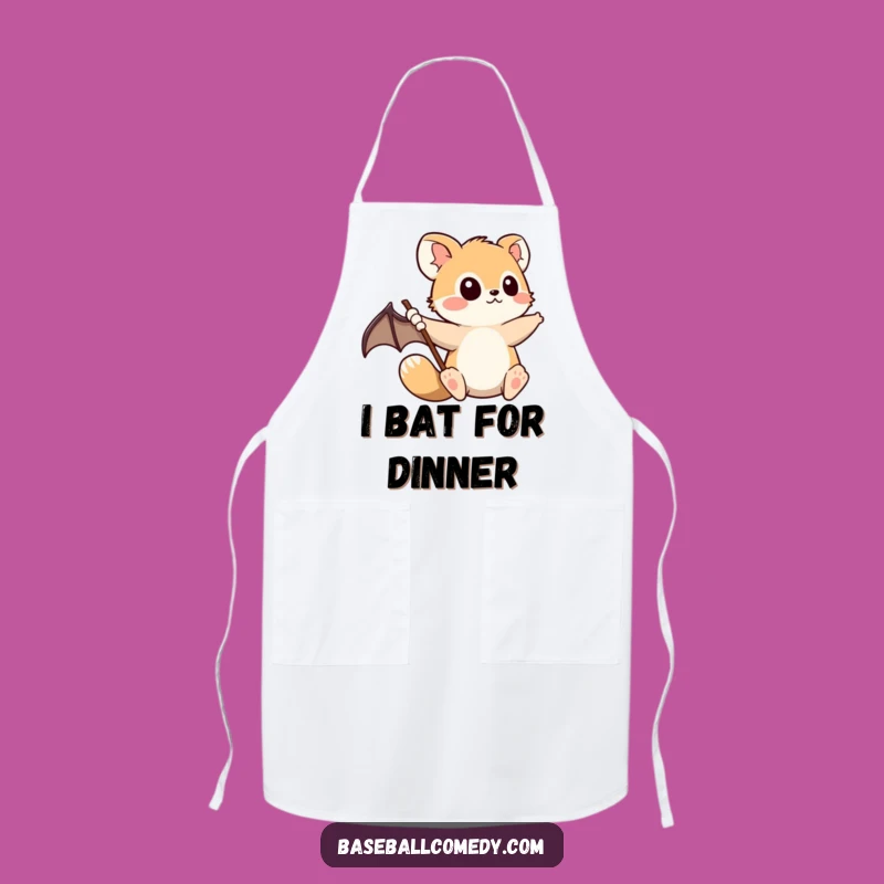 Funny Animal Baseball Apron - Cook with Determined Focus