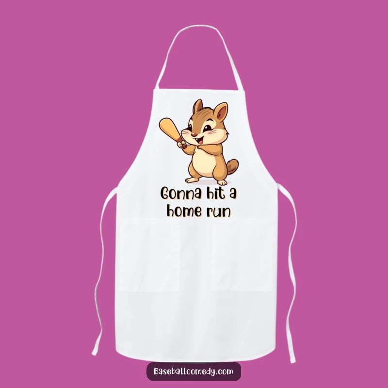 Funny Chipmunk Apron - Cheerful Batter Kitchen Gear, Fun Gift