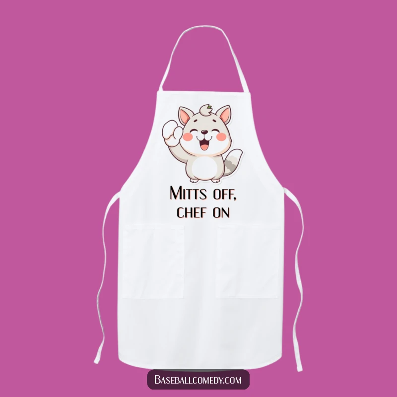 Funny Joyful Animal Apron: Cook Up Fun with This Cheerful Mitt Design