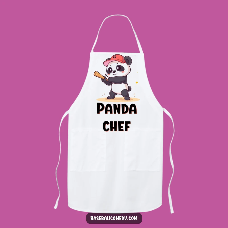 Funny Panda Grand Slam Apron: Kitchen Humor for Chefs and a Comical Gift