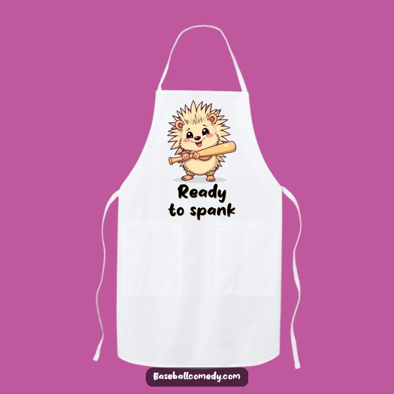 Funny Porcupine Baseball Apron - Kitchen Ready, Perfect Chef Gift
