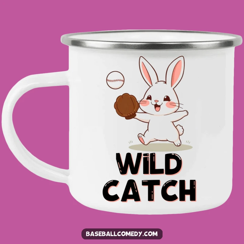 Funny Determined Rabbit Camping Mug - Focus on Your Adventure