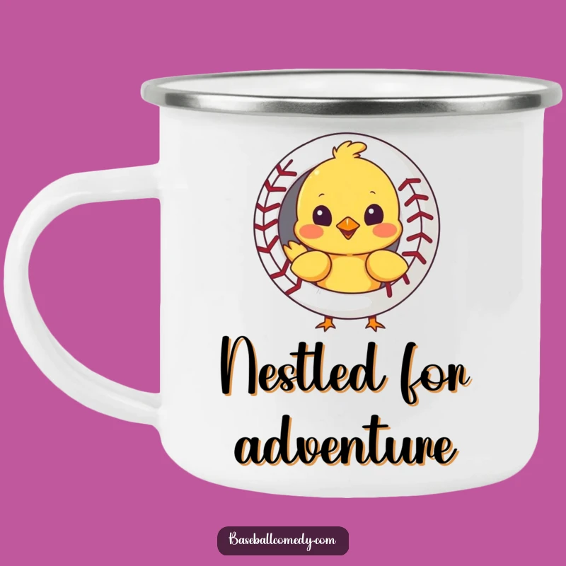 Funny Chick Baseball Camping Mug - Durable Fun, Perfect Outdoor Gift