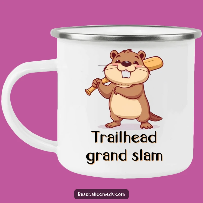 Funny Beaver Baseball Camping Mug: Adventure Fuel with This Hilarious Funny Gift
