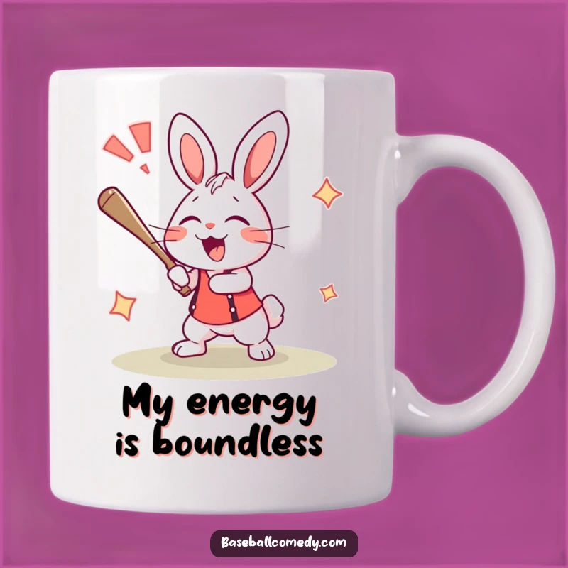Funny Rabbit Home Run Mug - Exciting Baseball Gift for Sports Fans
