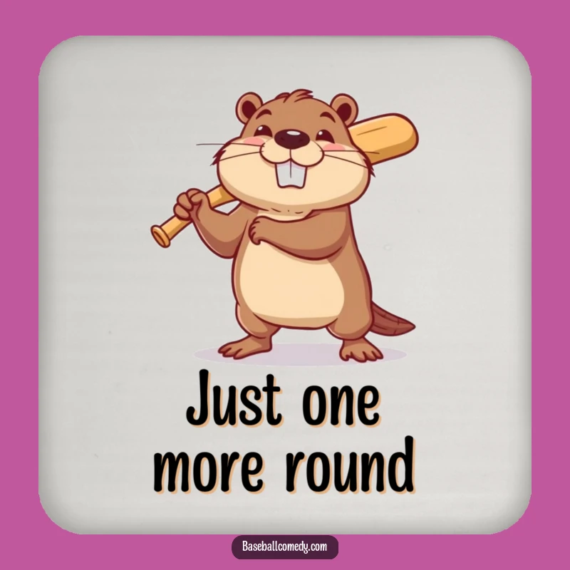 Funny Beaver Baseball Coasters: Protect Surfaces with This Hilarious Funny Gift