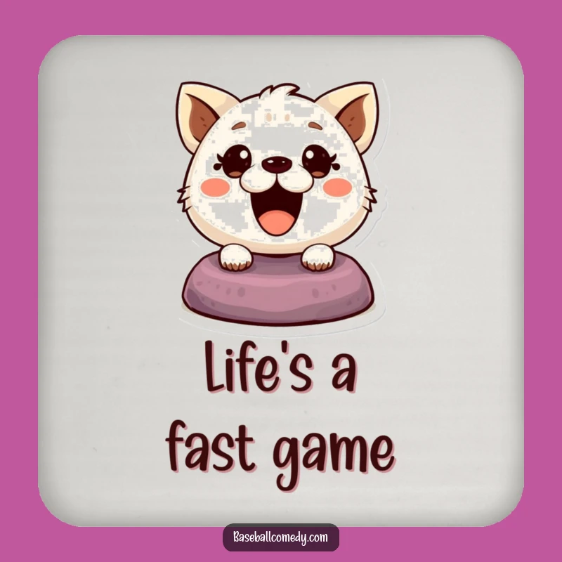 Funny Cute Animal Drink Coaster: Protect Your Table with This Base Stealing Art