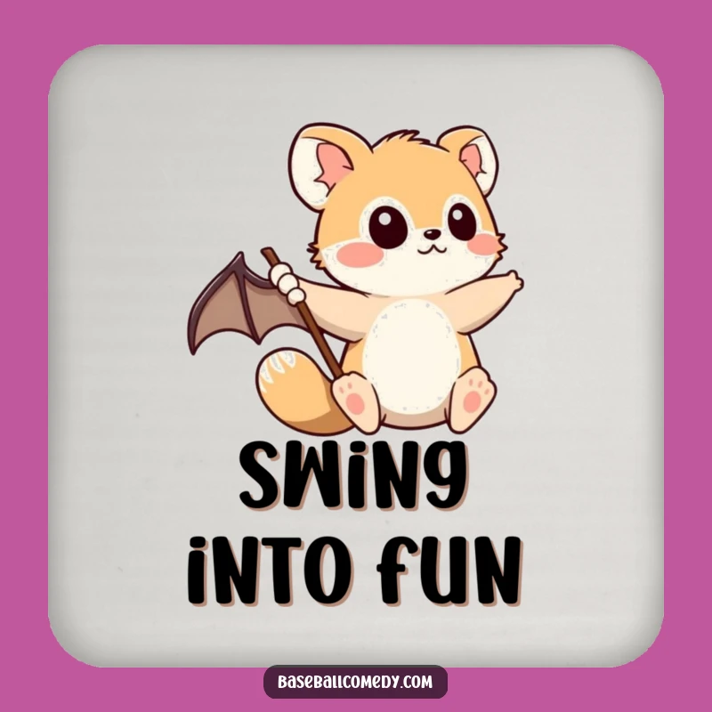 Funny Animal Baseball Coaster - Protect Surfaces with Determined Style