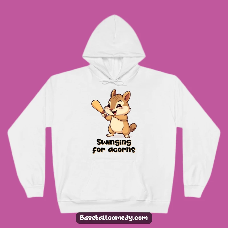 Funny Chipmunk Hoodie - Cozy Baseball Sweatshirt, Cheerful Gift Idea