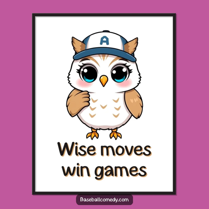 Funny Free Printable Wall Art: Winking Owl Coach - Downloadable Art!