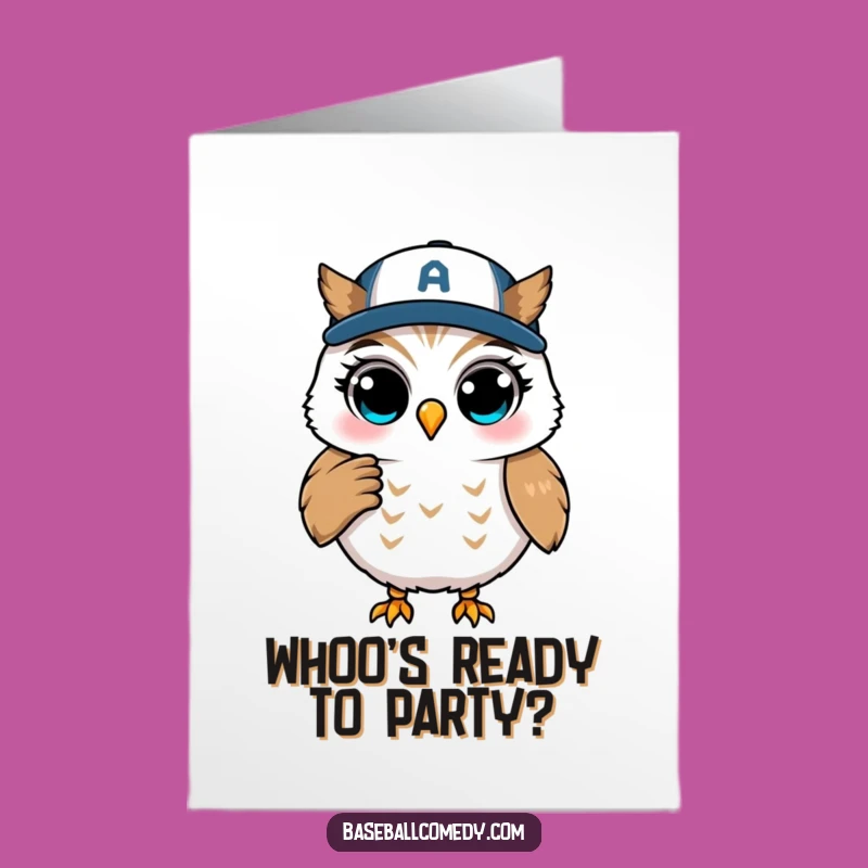Free Printable Birthday Card: Winking Owl Coach - Funny Downloadable Gift!