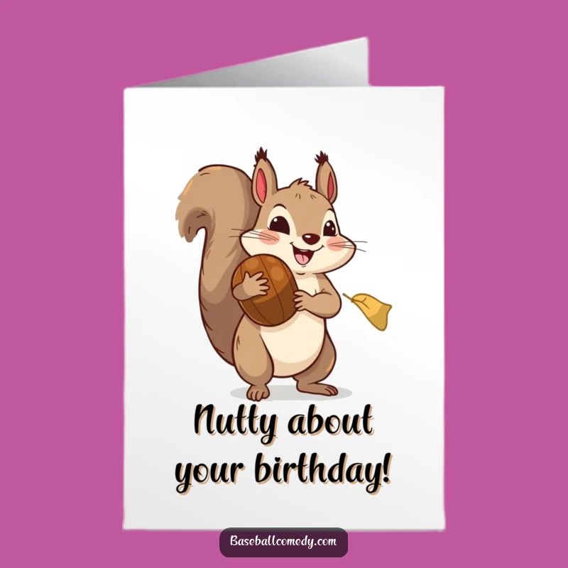 Free Printable Birthday Card: Funny Squirrel Catcher - Hilarious Downloadable Gift