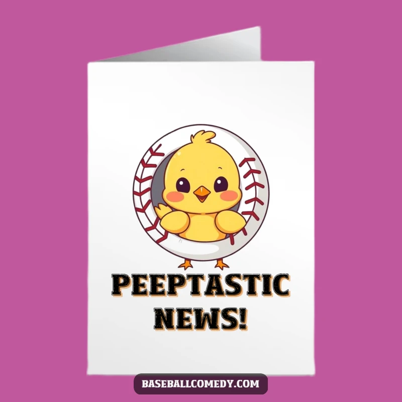 Free Printable Chick Baseball Congrats Card - Cute Downloadable!