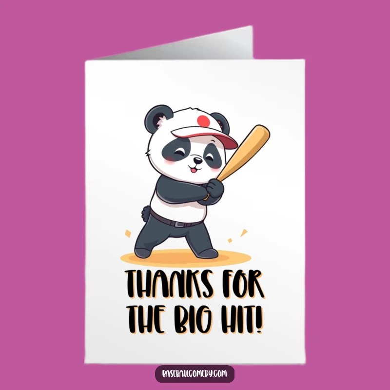 Free Printable Thank You Card: Panda's Slam of Gratitude, Heartfelt Downloadable Gift