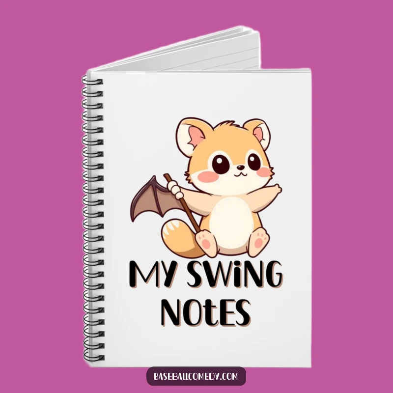 Funny Animal Baseball Notebook - Jot Down Ideas with Determined Focus