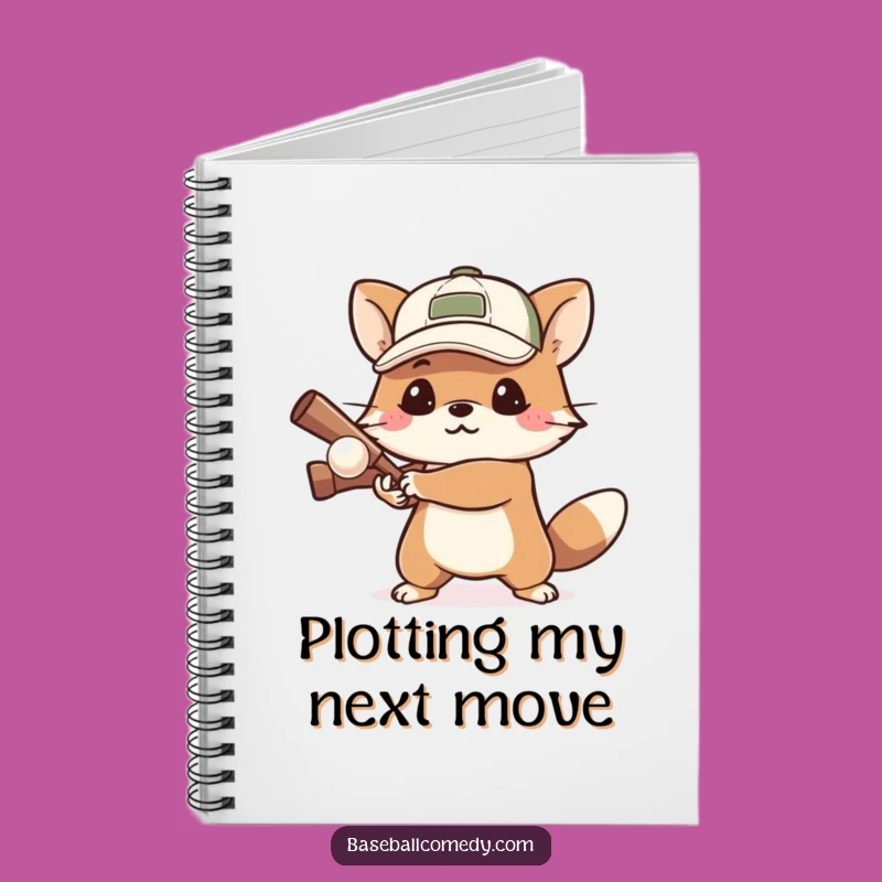 Funny Determined Animal Notebook: Jot Down Strategies with This Batting Journal