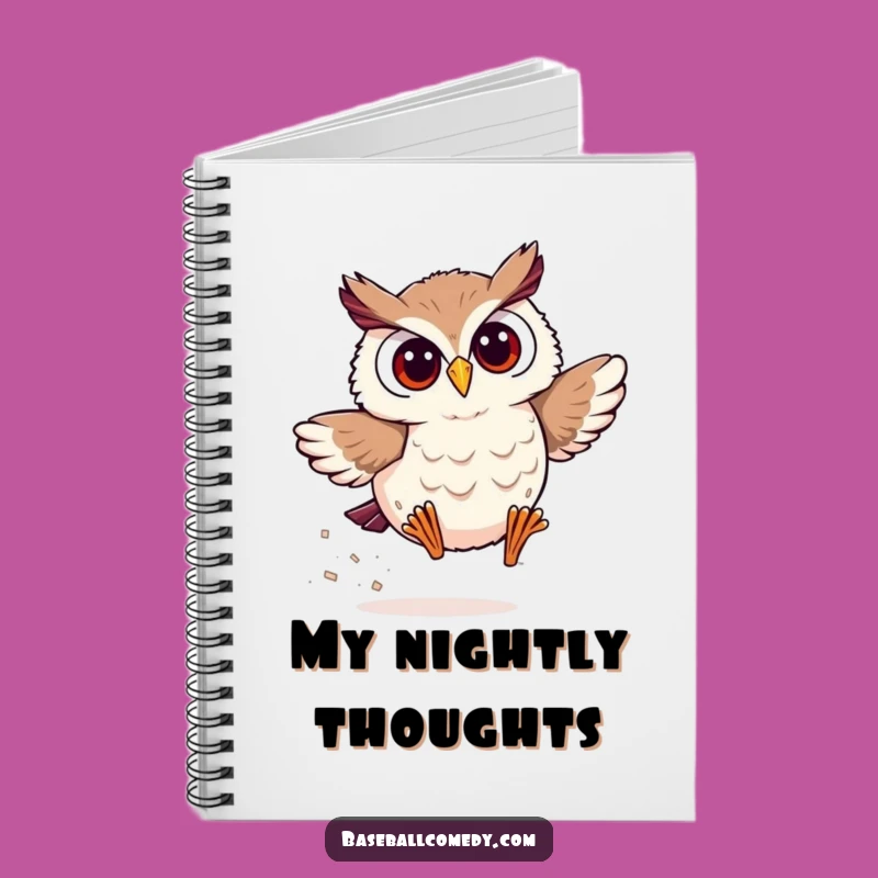Funny Owl Baseball Notebook: Journal for Swift Thinkers