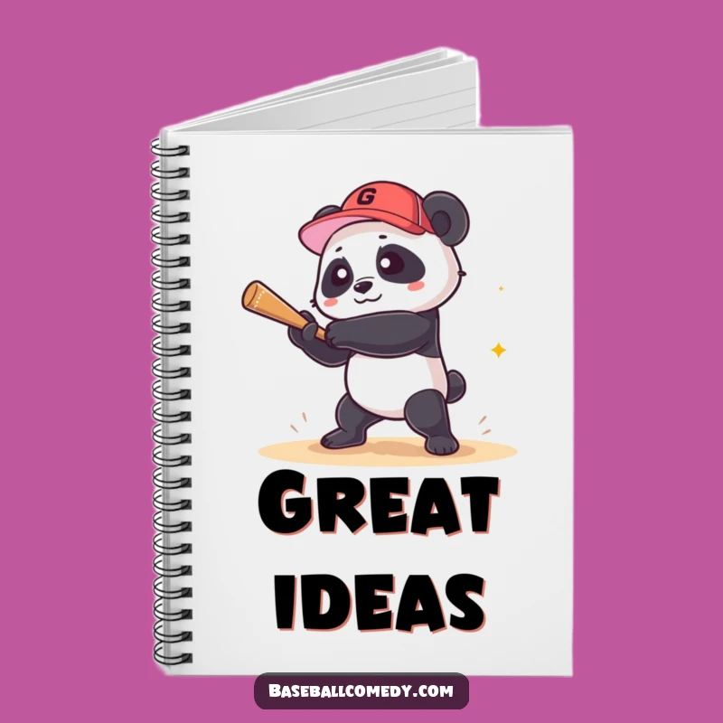 Funny Panda Grand Slam Notebook: Journal Your Triumphs with Hilarious Sports Flair
