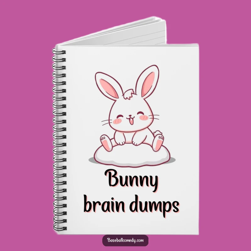 Funny Rabbit Sliding Notebook: Jot Down Notes with Hilarious Sports-Themed Journaling