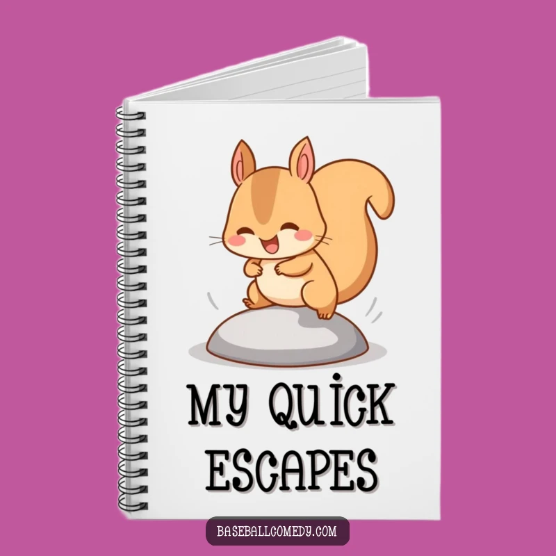 Funny Squirrel Base Stealer Notebook: Jot Down Fast Ideas, Funny Gift