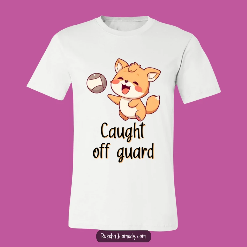 Funny Animal Catch T-Shirt - Surprise Expression for Fun
