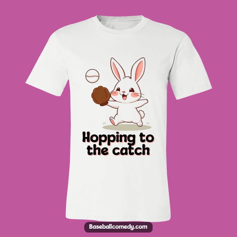 Funny Determined Rabbit T-Shirt - Show Your Focus with this Baseball Tee