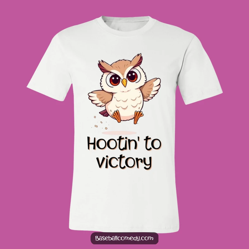 Funny Owl Baseball T-Shirt: Speed Demon Hoot for Fast Fans