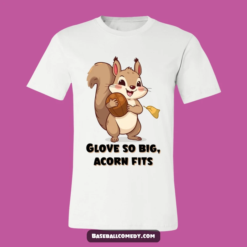 Funny Squirrel Baseball T-Shirt: Hilarious Cartoon Tee for Sports Fans and Animal Lovers