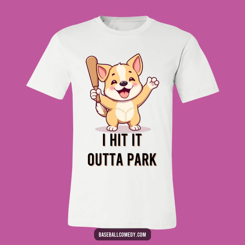 Funny Dog Home Run T-Shirt: Baseball Fan Tee for Proud Pup Owners