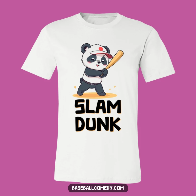 Funny Panda Grand Slam T-Shirt: Home Run Humor Apparel Gift
