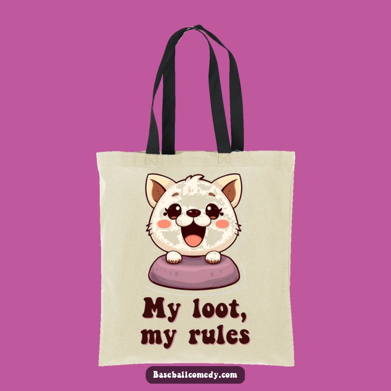 Funny Cute Animal Tote Bag: Carry Your Gear with This Base Stealing Design