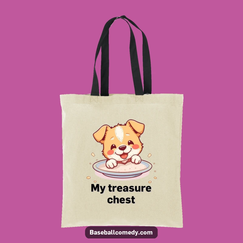 Funny Dog Slider Tote Bag: Carry Your Wins with Dust - Practical Fun!