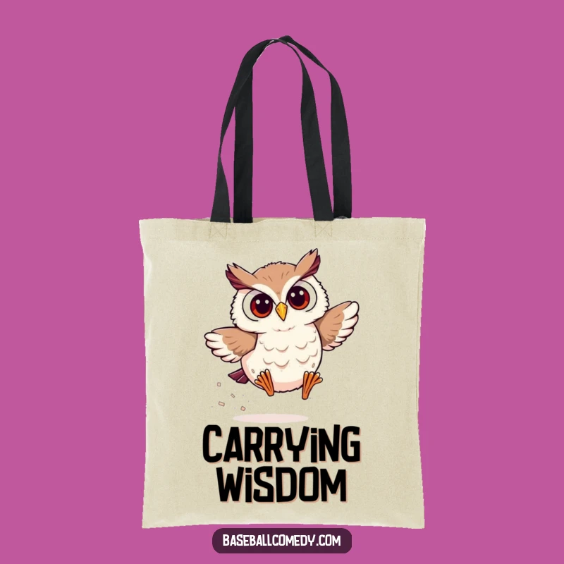 Funny Owl Baseball Tote Bag: Carry Your Speed with This Bag
